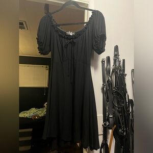 Foxblood babydoll dress